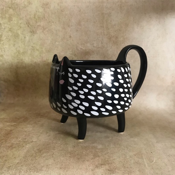 Footed Cat Mug NWOT - Picture 2 of 5